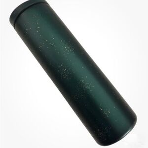 Starbucks Holiday 2025 sparkling Elegant Green Tumbler with Gold Accents 20 oz